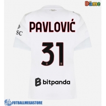 Fotballdrakt Dame AC Milan Strahinja Pavlovic #31 Bortedrakt 2026-27 Kortermet
